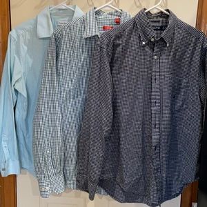 Three medium size men’s dress casual shirts